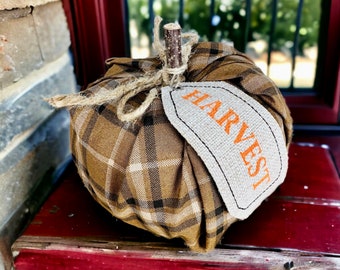 Farmhouse-inspired Farmhouse Pumpkin: Large Statement Piece for Autumn Decor