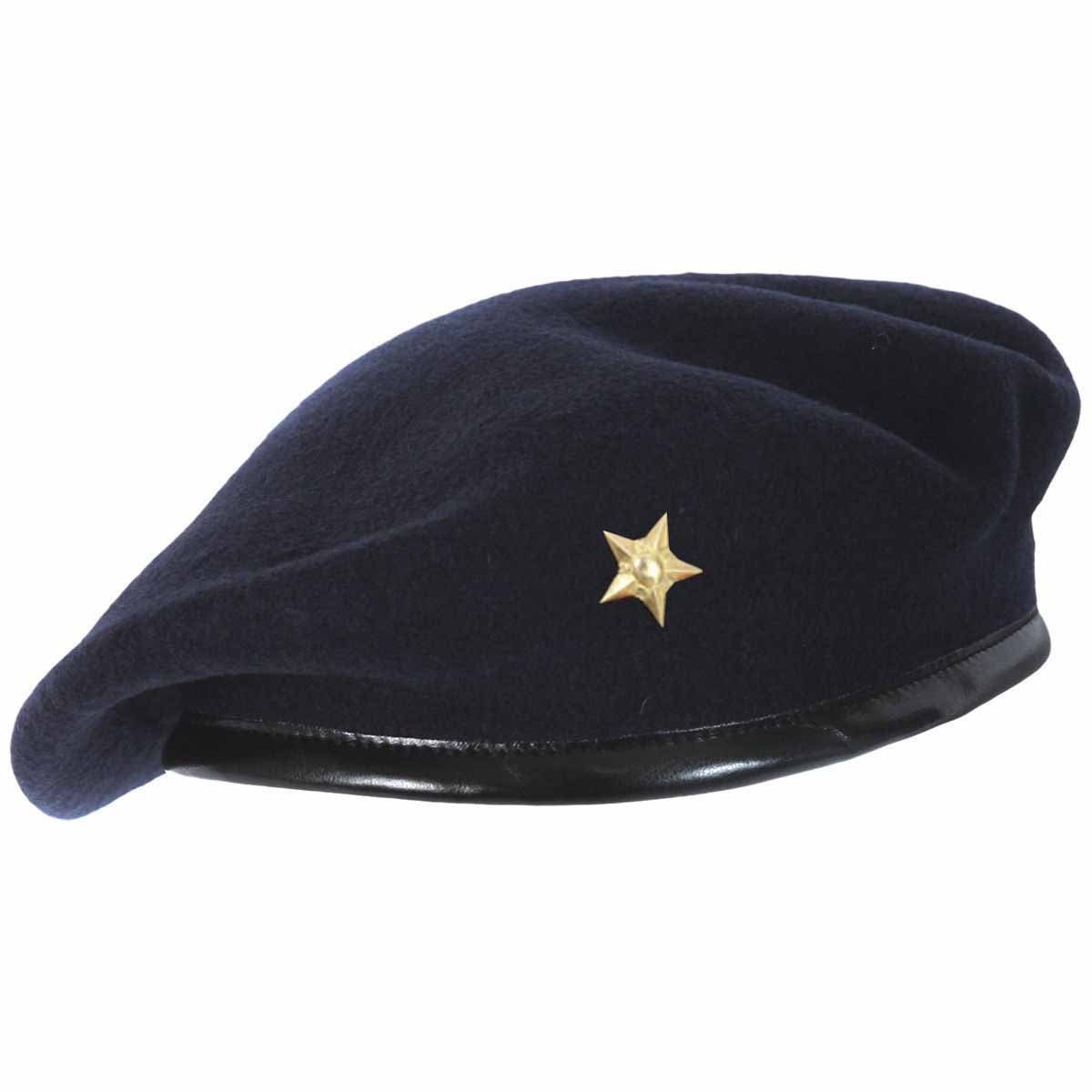Set Béret Noir + Lunettes - Style Militaire, Baptême - Unisexe