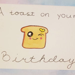 Geburtstagskarte Toast