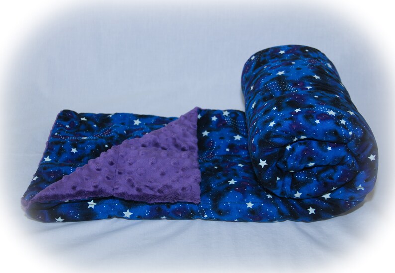 Weighted Blanket for Child Glow in the Dark Starry Cotton Etsy