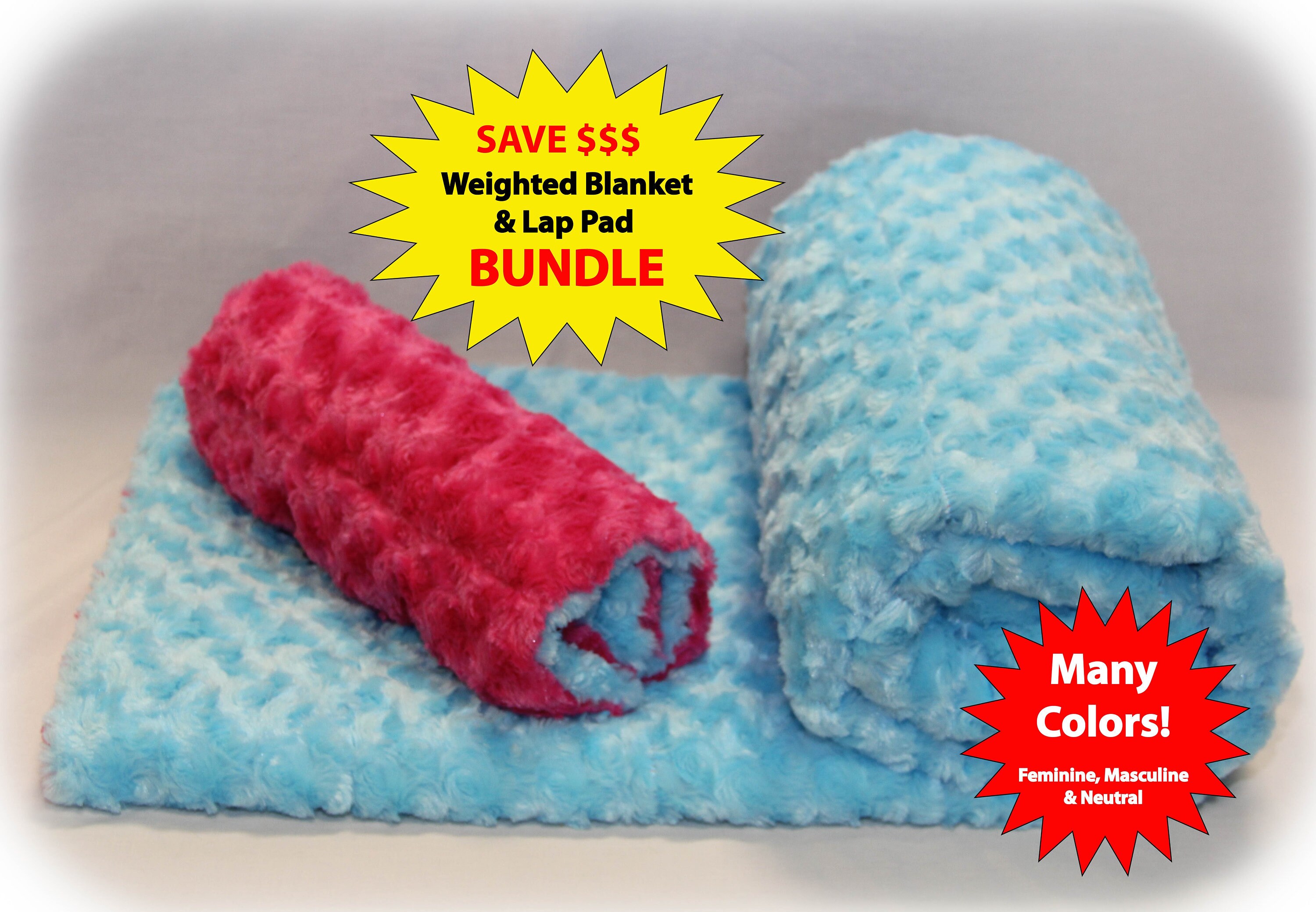Weighted Blanket Therapy Bundle Adult Weighted Blanket & Etsy