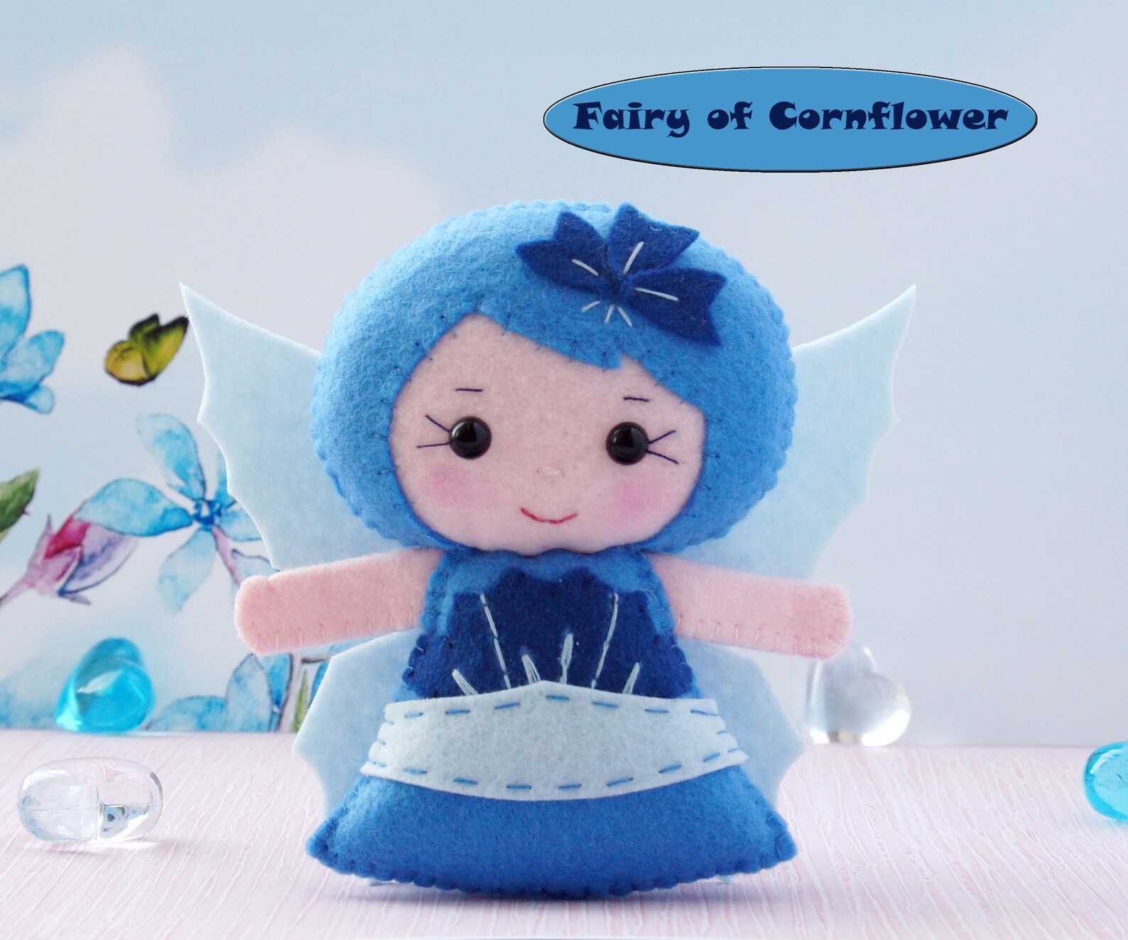 Doll Sewing Pattern Felt Doll Pattern Felt Fairy Pattern Etsy
