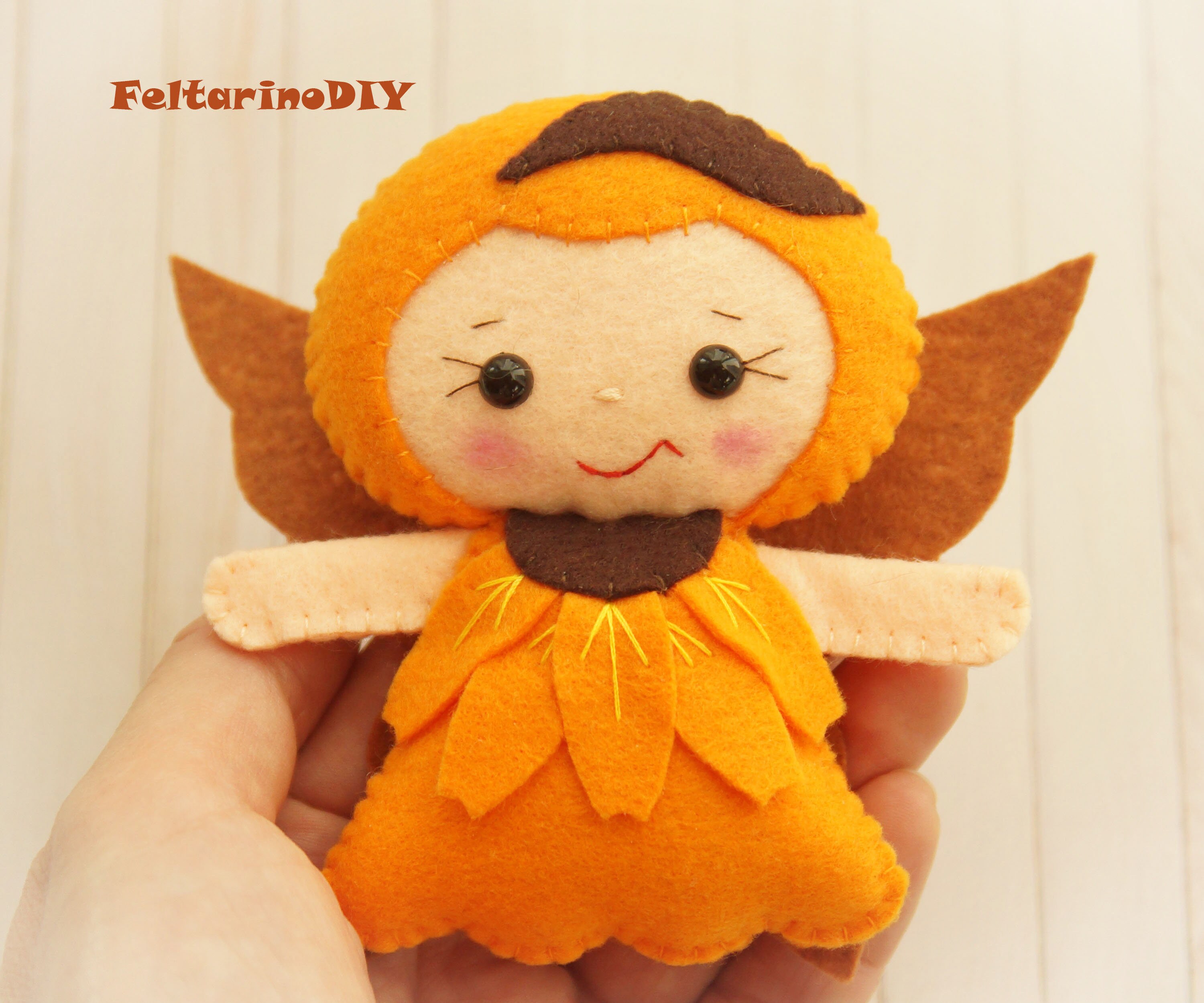 Doll Sewing Pattern Felt Doll Pattern Felt Fairy Pattern Etsy