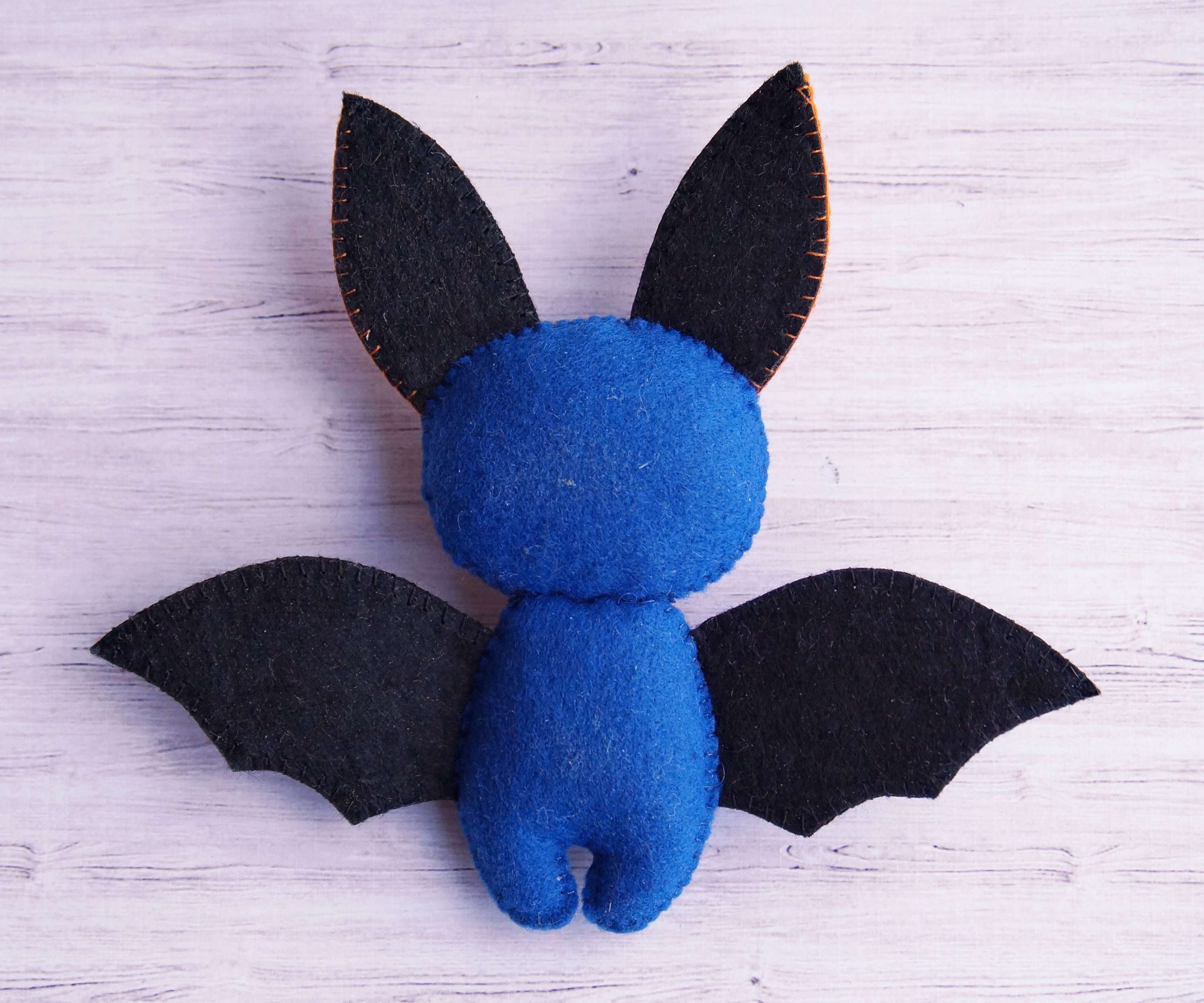 Felt bat pattern Bat halloween pattern Halloween felt bat Etsy