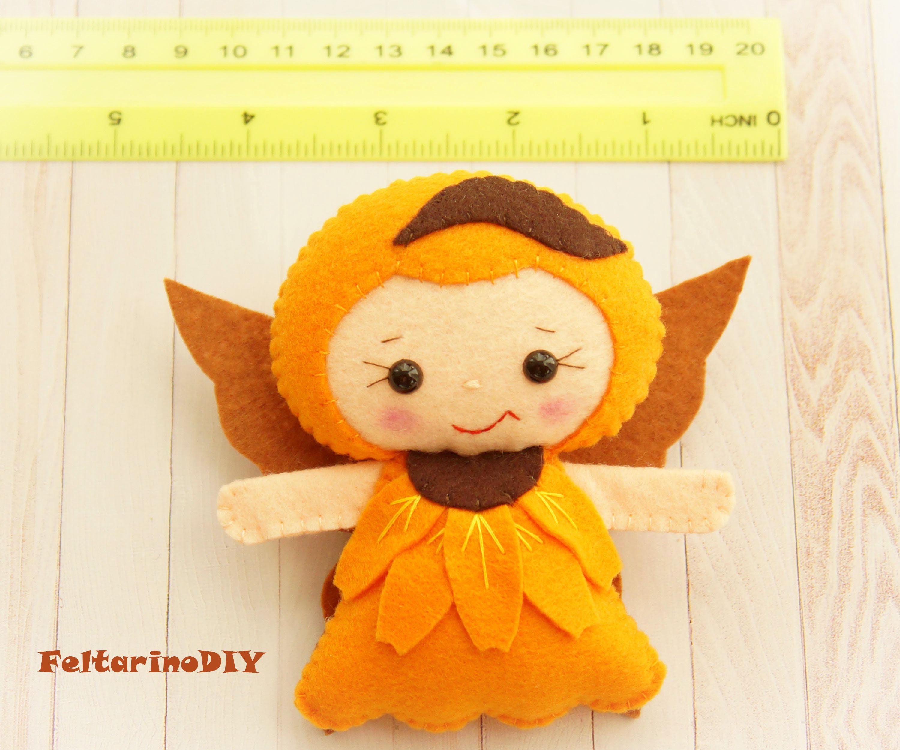 Doll Sewing Pattern Felt Doll Pattern Felt Fairy Pattern Etsy