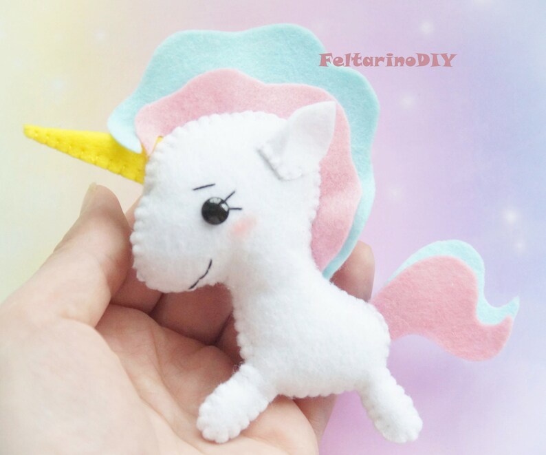 Felt unicorn pattern Felt animal pattern Felt toy pattern | Etsy