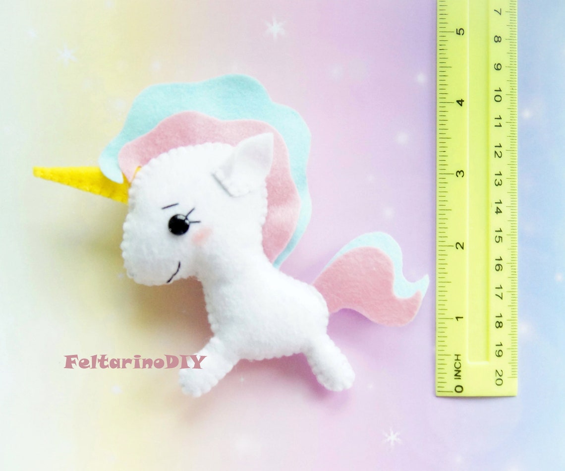 Felt unicorn pattern Felt animal pattern Felt toy pattern | Etsy