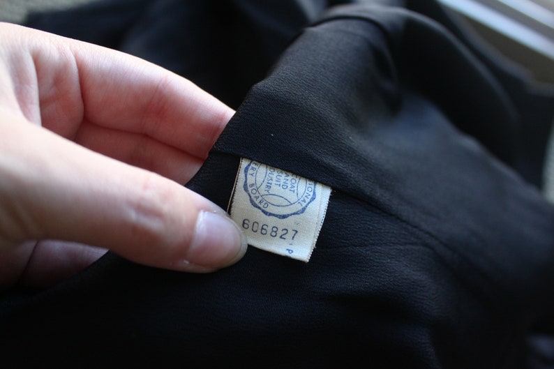 1940s Charcoal Suit Jacket with Metal Buttons