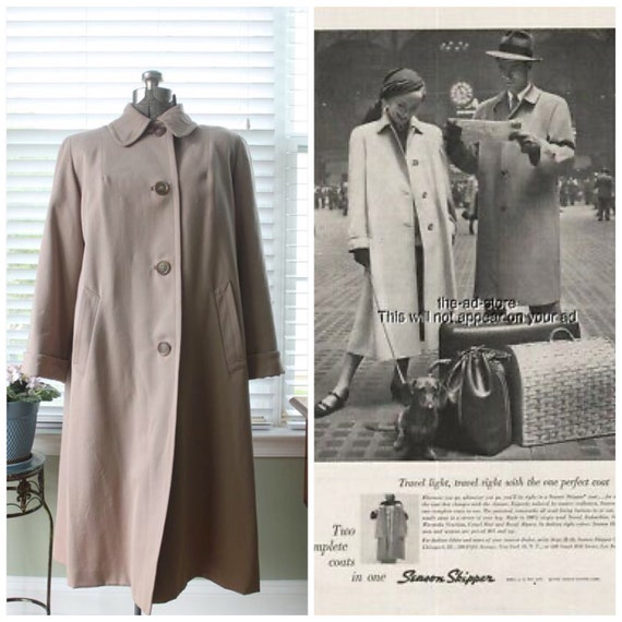1940s Season Skipper Swing Coat (Trench Style)