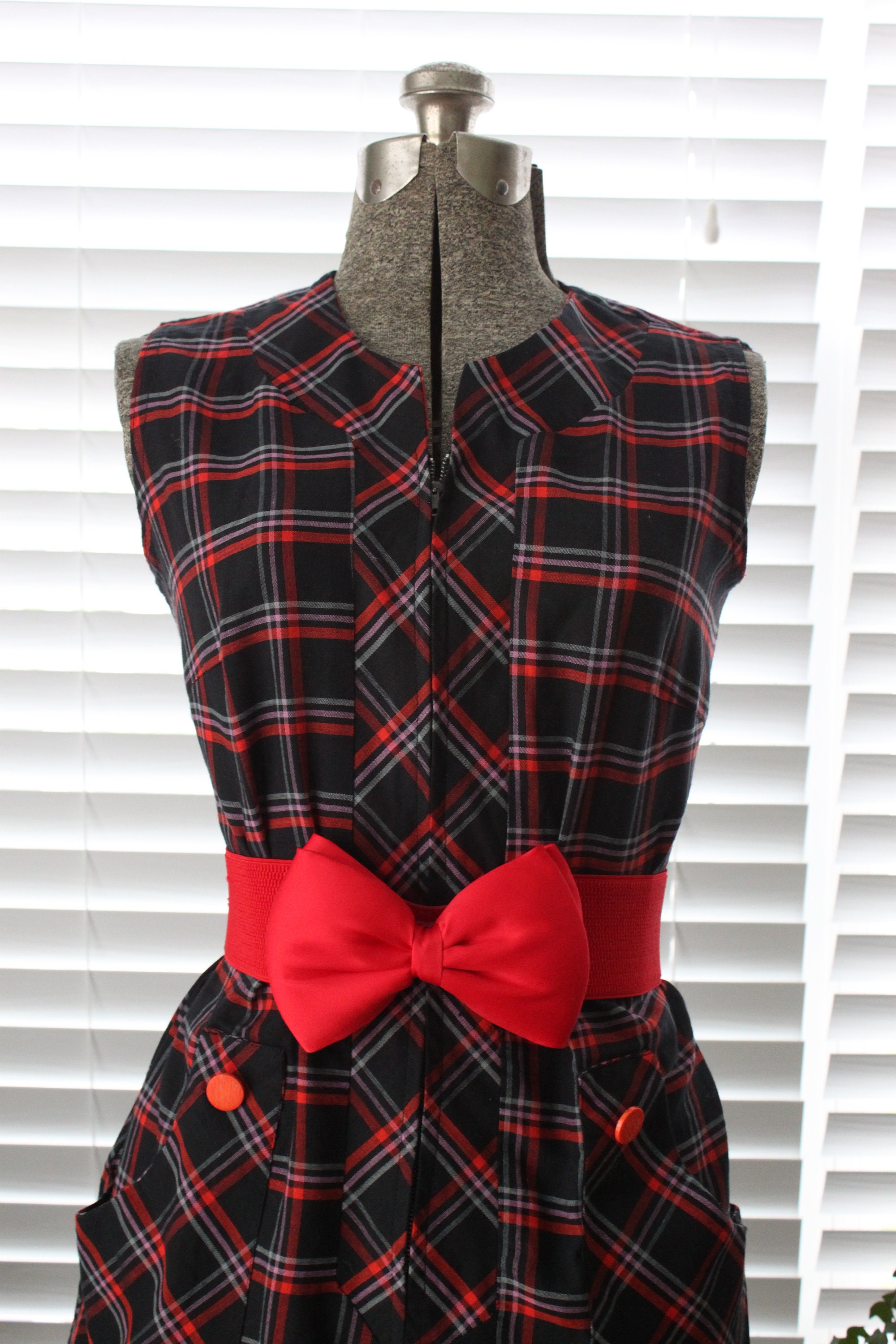 60’s Plaid Shift Dress main image 0