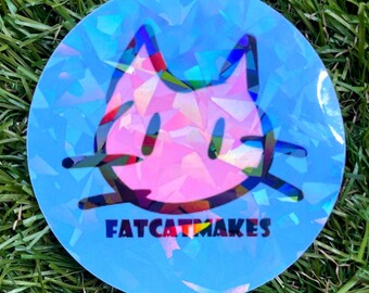 FatCatMakes Logo Vinyl Sticker