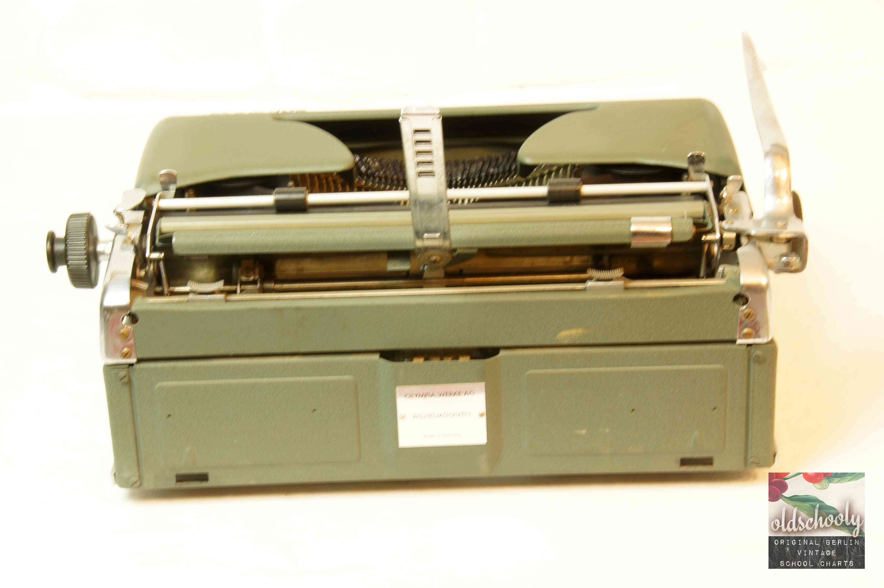 ヴィンテージ タイプライター OLYMPIA SM 3 グリーン (tw26)、1958 年
