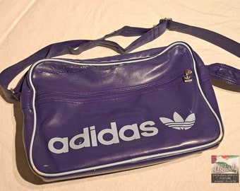 sac de sport vintage Adidas 27 original des années 1980 - violet - rare ! collectionneur d'antiquités vintage