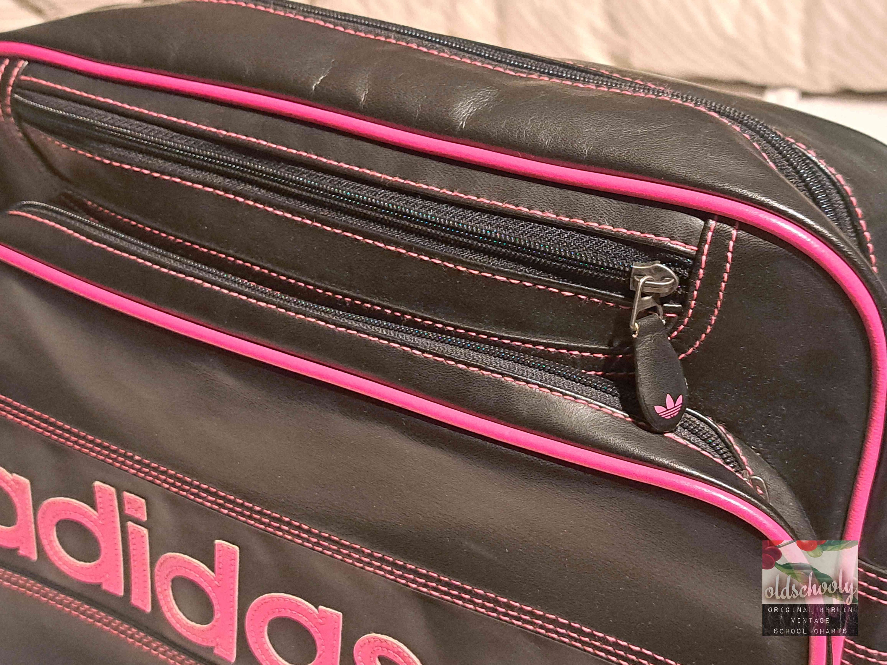 Vintage Sport Bag Adidas 28 Original 1980s -bordeaux Pink
