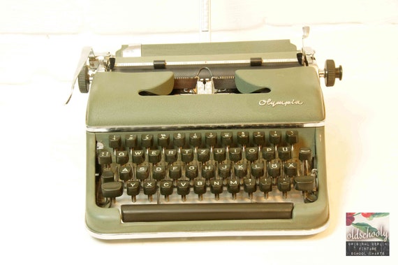 Olympia Model SM タイプライター ヴィンテージ タイプライター OLYMPIA SM 3 グリーン (tw26)、1958 年