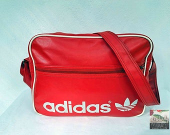 vintage sport bag Adidas 14 original 1980s - red - rare! antique vintage collector