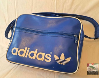 vintage sport bag Adidas 16 original 1980s -blue - rare! antique vintage collector