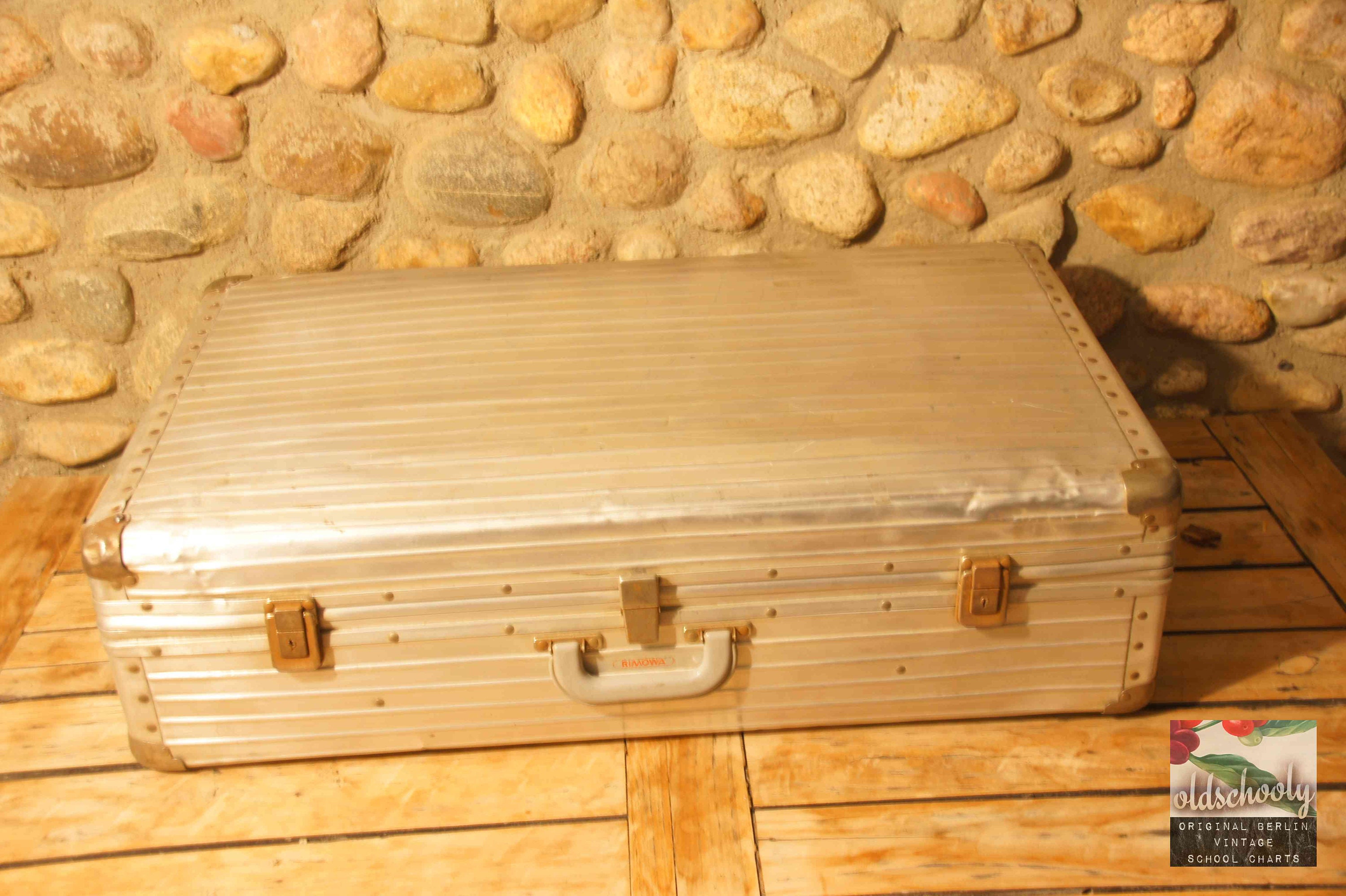Vintage Suitcase RIMOWA Aluminum 1950s Rare Antique 