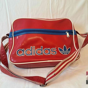 Vintage Sport Bag 19 blue Red - Etsy