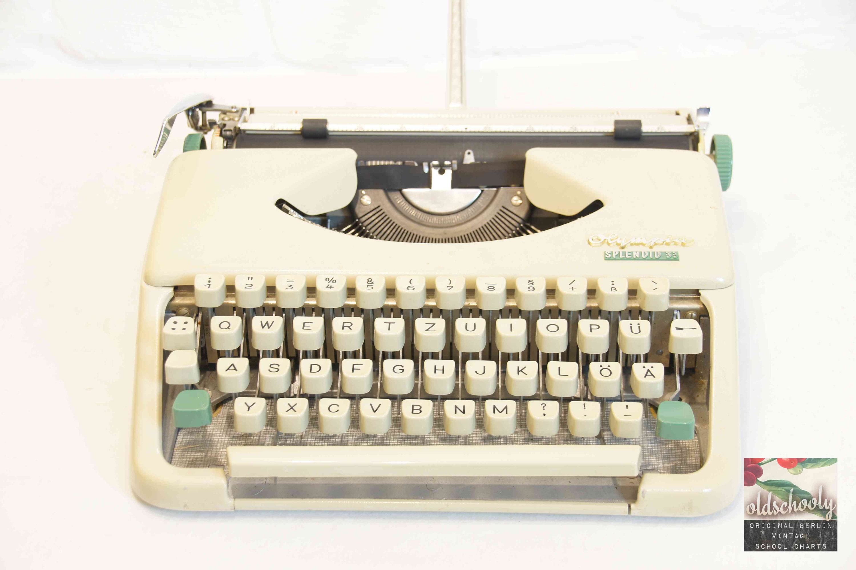 ビンテージタイプライター OLYMPIA SPLENDID 33 ホワイト (tw47)、1950