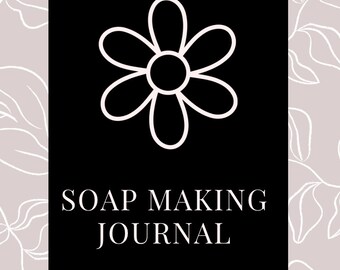 Diario imprimible de fabricación de jabón con registro de lotes de jabón