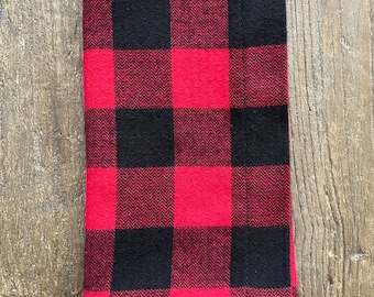 Flannel Buffalo Plaid dinner napkins