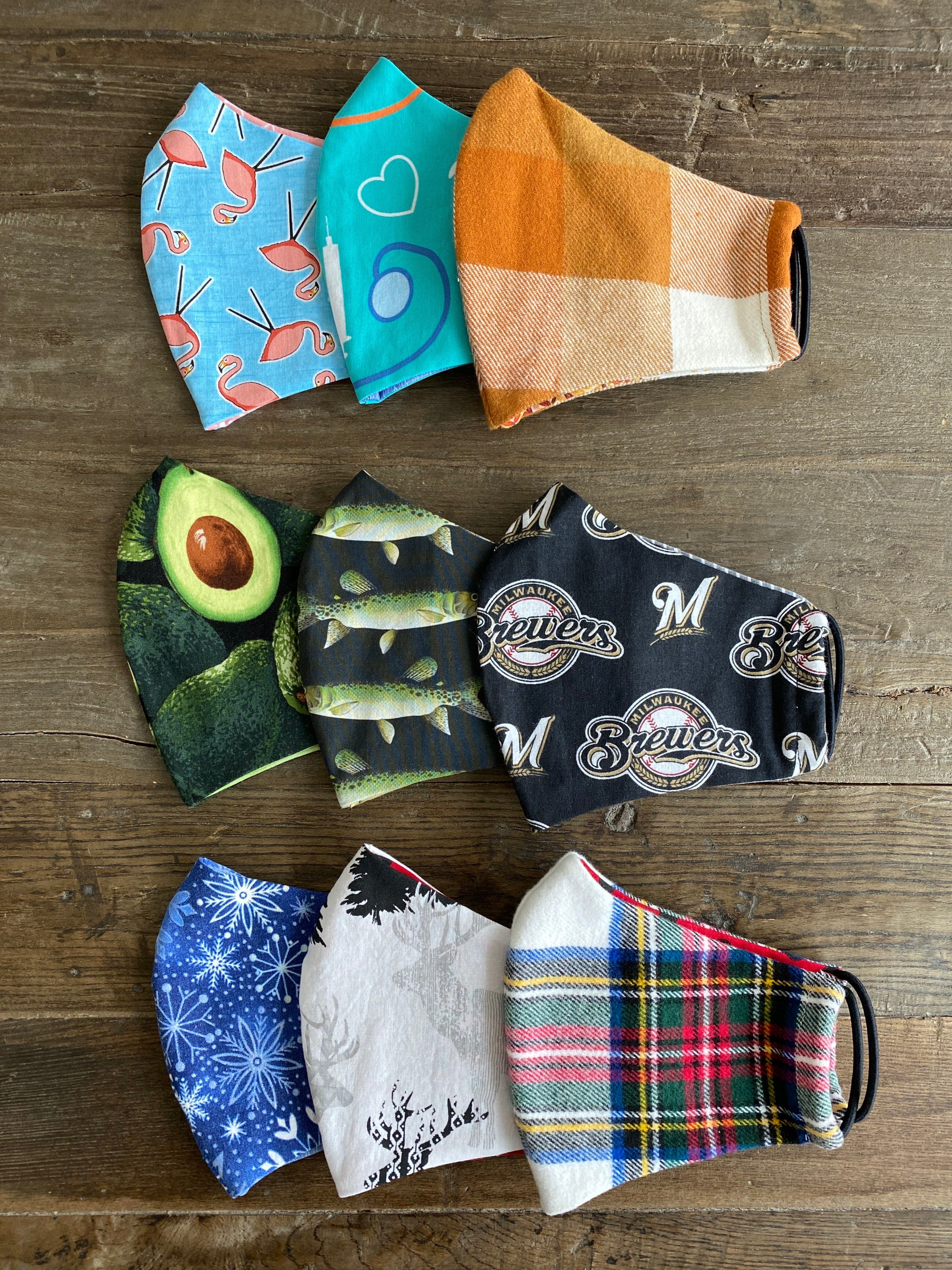 Olson cotton Face mask with optional filter pocket