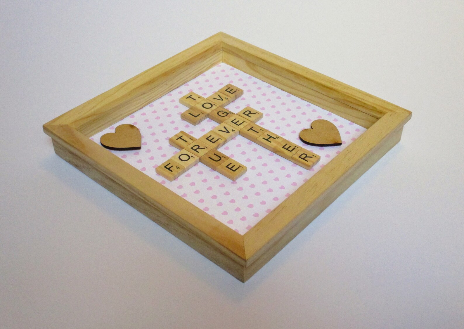 Scrabble Art Frame Scrabble Picture True Love Together Etsy