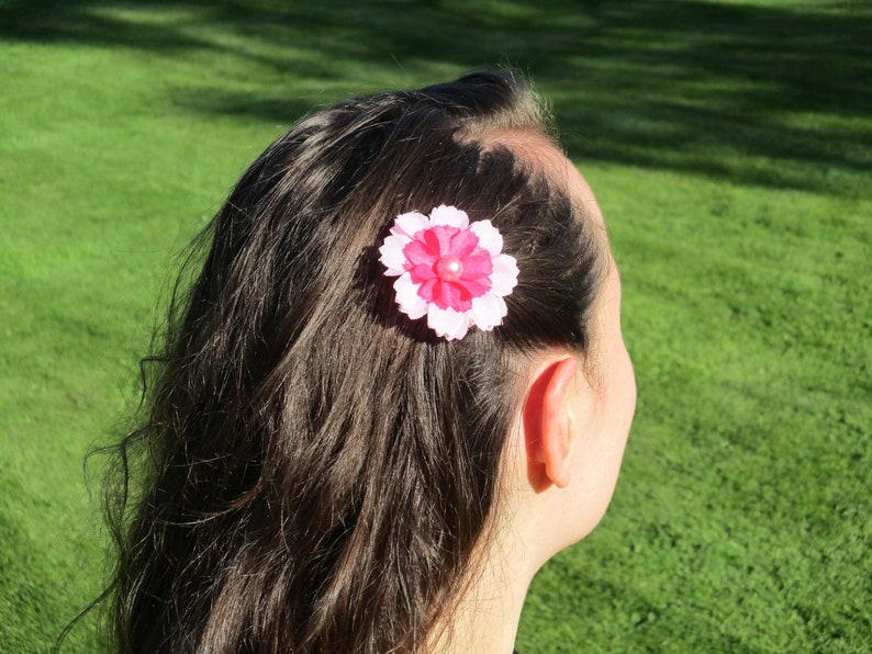 flower brooch hair clip