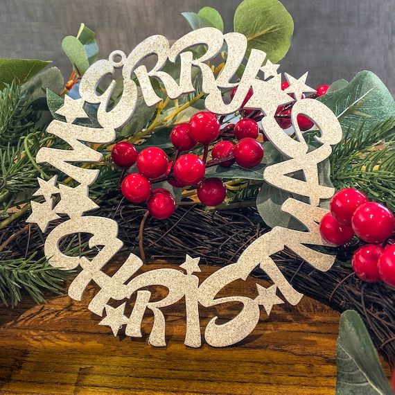 MDF Happy Christmas Table decoration