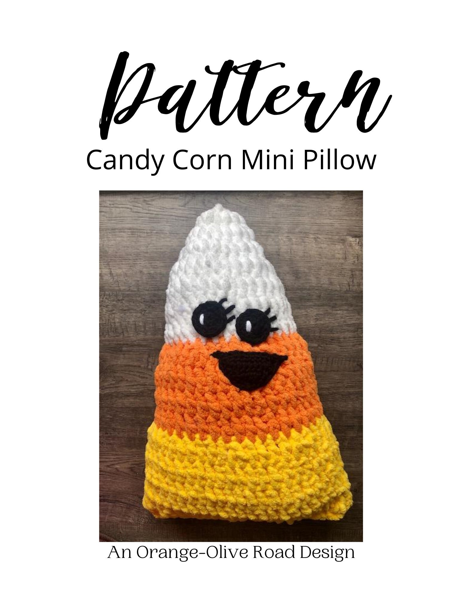 Pattern: Candy Corn Mini Pillow - Etsy