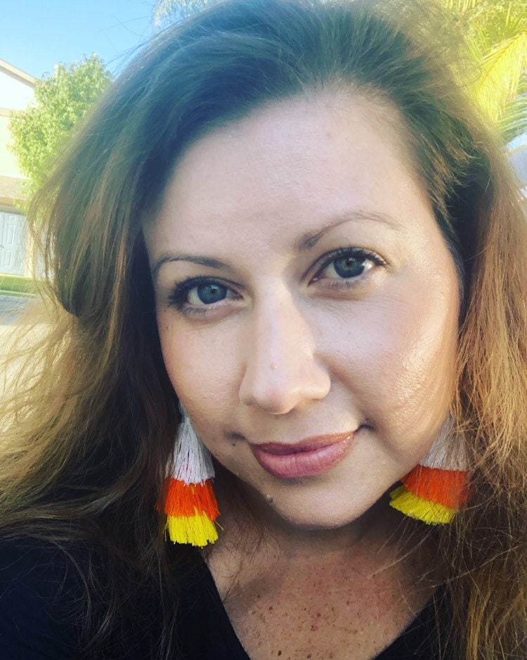 Candy Corn Tassel Earrings Etsy