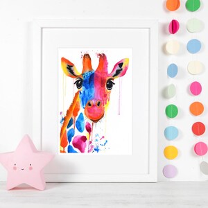 Giraffe Print Giraffe Wall Art Nursery Decor