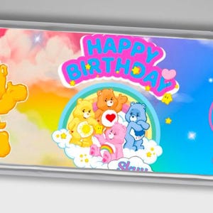 Care Bear Candy Bar (Canva & PDF)