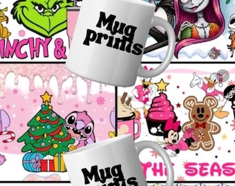 5-Pack 15oz READY TO PRESS Mug Prints | Sublimation