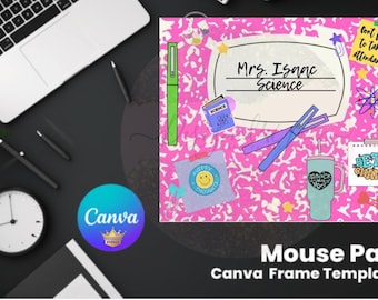 Tappetino per mouse e sottobicchieri personalizzati per ringraziare gli insegnanti di composizione.