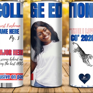 College Magazine Style Tumbler Wrap