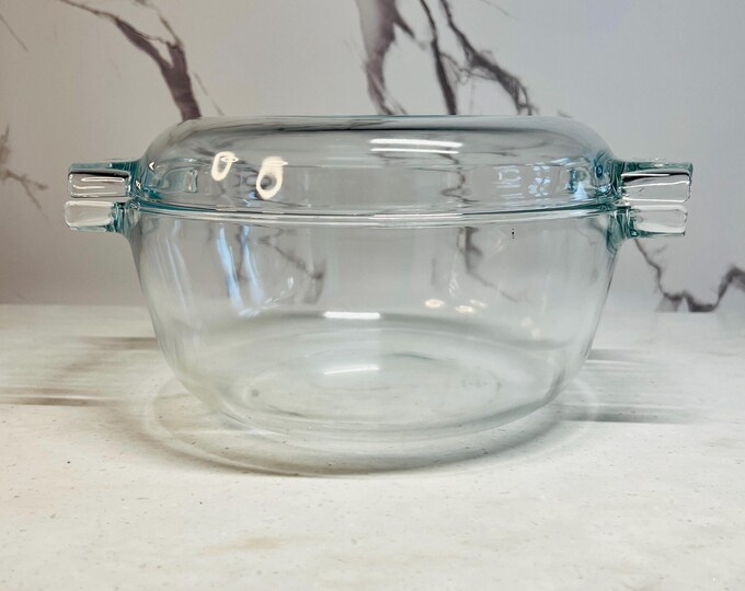 Vintage French Pyrex, Glass Dutch Oven 3 Quart Casserole #457, Covered ...