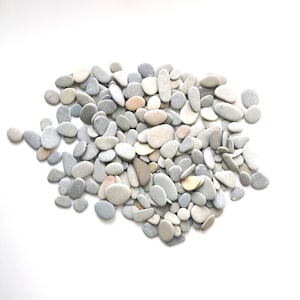 200 psc 1.5 cm - 4 cm / 0.59'' - 1.57'' small natural Baltic Beach pebbles, Home Decor, Mosaic Pebbles, Pebble Art Supply