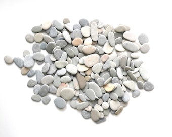 200 psc 1.5 cm - 4 cm / 0.59'' - 1.57'' small natural Baltic Beach pebbles, Home Decor, Mosaic Pebbles, Pebble Art Supply