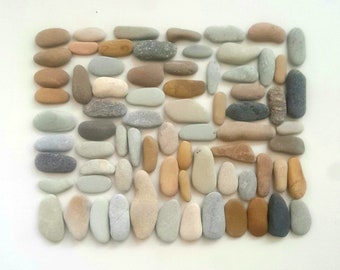 70 oval/oblong Baltic Beach stones 2 cm - 5.5 cm / 0.78&#39;&#39; -  2.16&#39;&#39;, Mosaic Pebbles, Pebble Art Supply