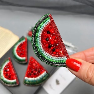 Flag Palestine, Palestinian Flag Badge, Palestine Watermelon Badge, Fruit Brooch, Bright Accessory, Watermelon Earrings, Watermelon pin