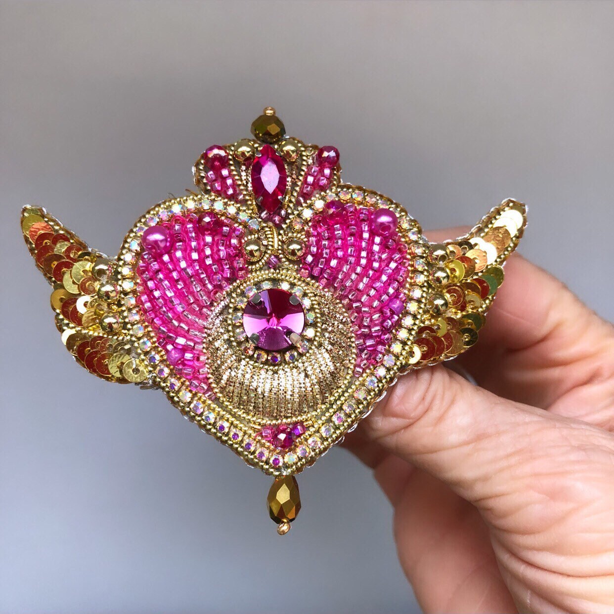 【Sinoon】25SS/人気バレッタ/送料税込 ★Beaded Heart Brooch★ Sailor Moon Heart Brooch. Pretty Guardian Beaded Pin - Etsy