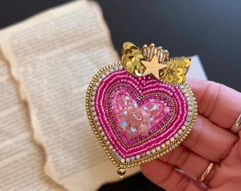Broche Sailor Moon, Joias de anime, Compacto Chibi Moon, Joias Sailor Moon, Sagrado coração, clipar de meninas chibi, brincos Sailor Moon