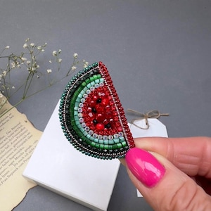 Flag Palestine, Palestinian Flag Badge, Palestine Watermelon Badge, Fruit Brooch, Bright Accessory, Watermelon Earrings, Watermelon pin