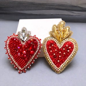 Sacred Heart Brooch Pin main image 0