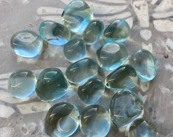 Details about / Turquoise Blue Obsidian Tumbled Polished Small Stones Your Choice 3 Set Sizes