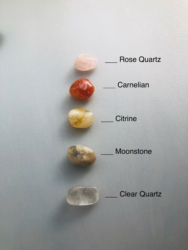 Cancer Crystal Healing Set Zodiac Crystals Astrology Cancer Etsy