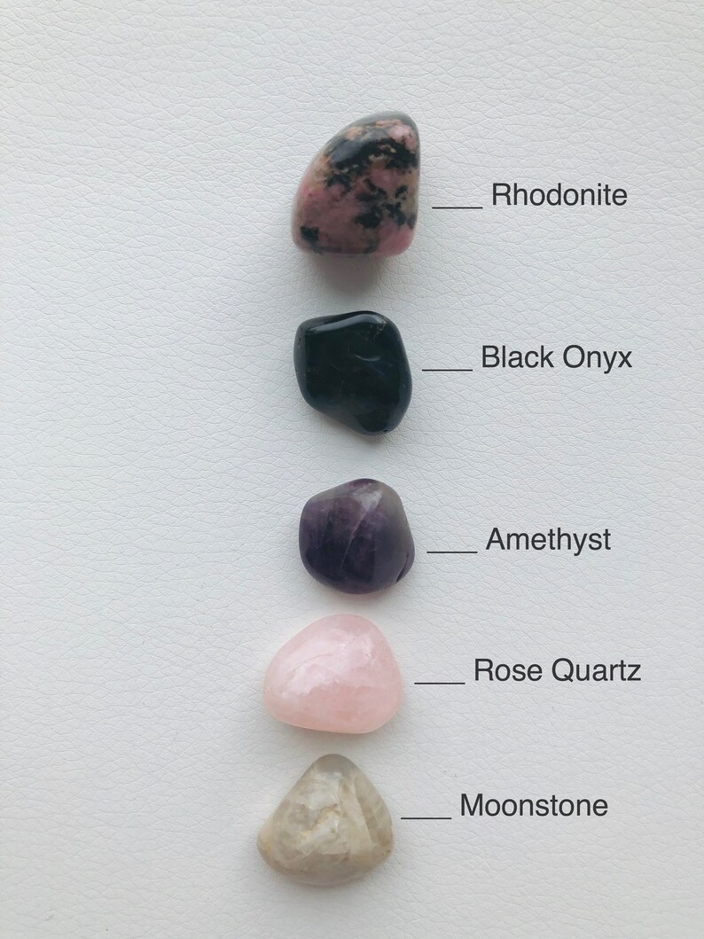 Grief Crystal Healing Set Gemstone Gift Set Healing Stones Etsy