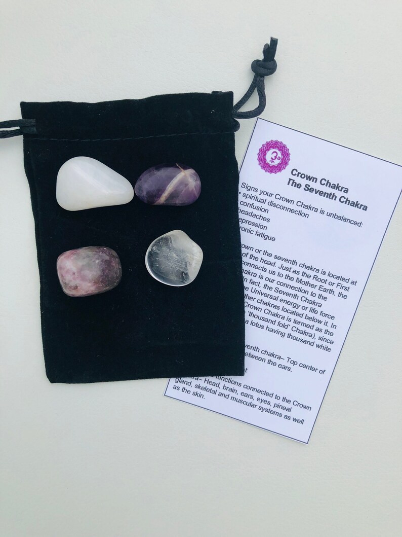 Crown Chakra Healing Stones the Seventh Chakra Chakra Etsy